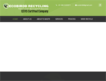 Tablet Screenshot of ecobirddrecycling.com